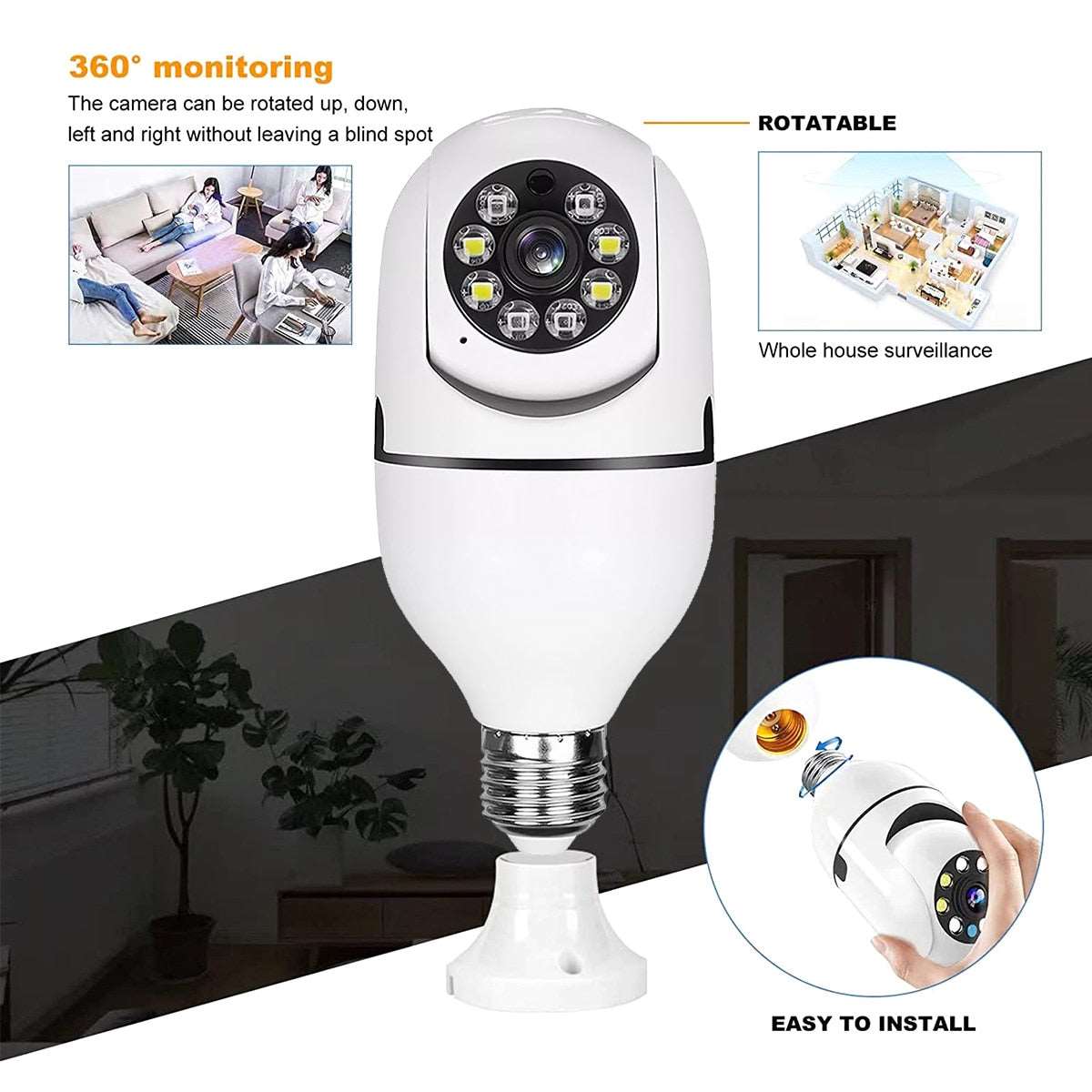 Light Bulb Surveillance Camera