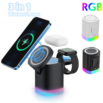 3 In 1 Wireless Fast Charging station